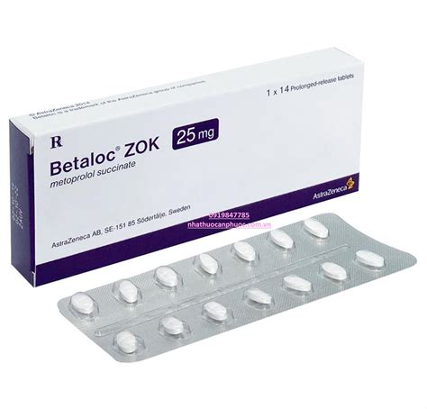 metoprolol betaloc zok 25 mg